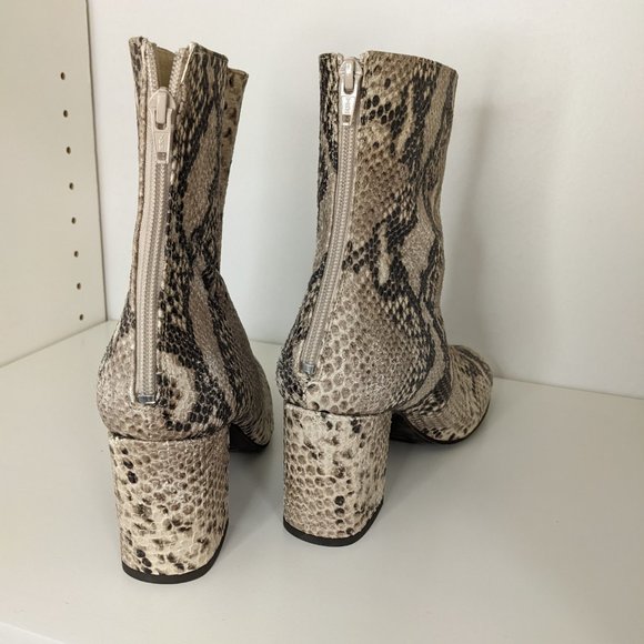 Free People Cecile Boots Snake Back  Zip SZ 11 (41) - Picture 5 of 5
